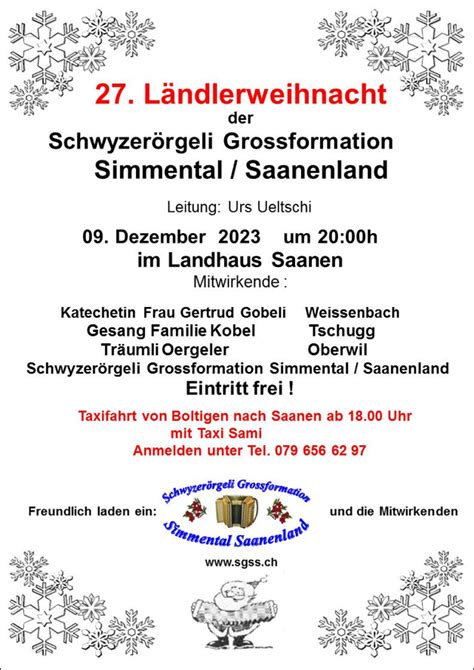 27th Ländlerweihnacht